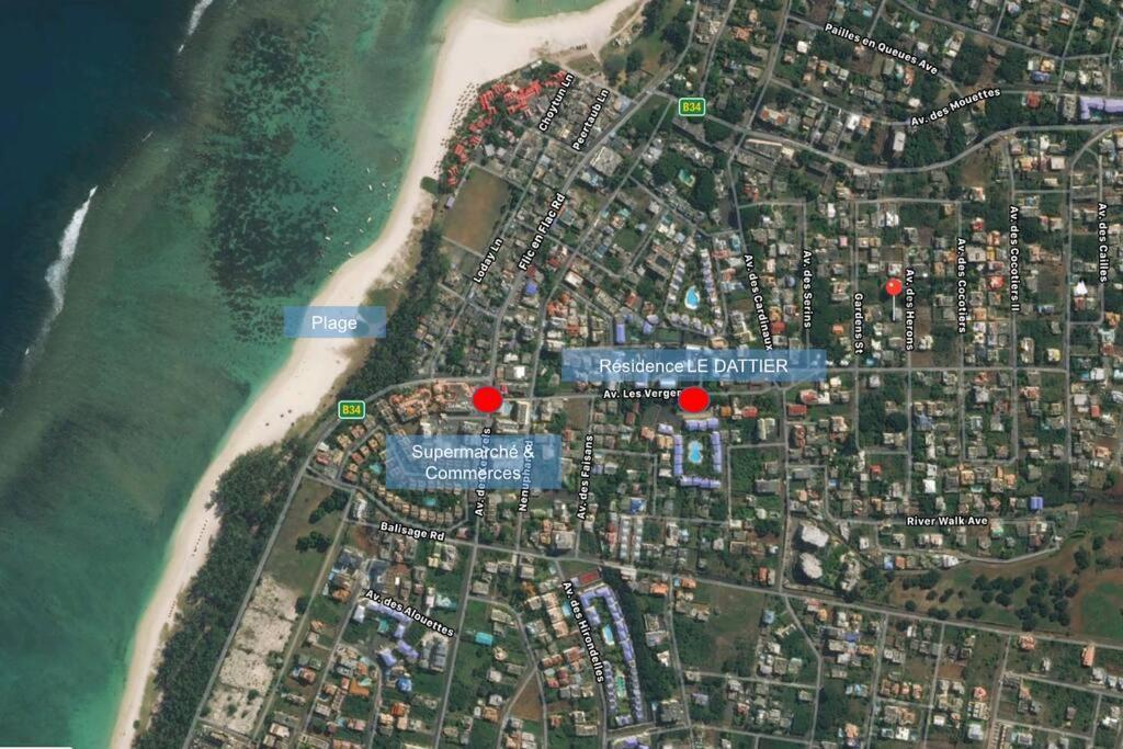 Apt Terrasse Bord De Mer & Piscine / Flic En Flac Ngoại thất bức ảnh